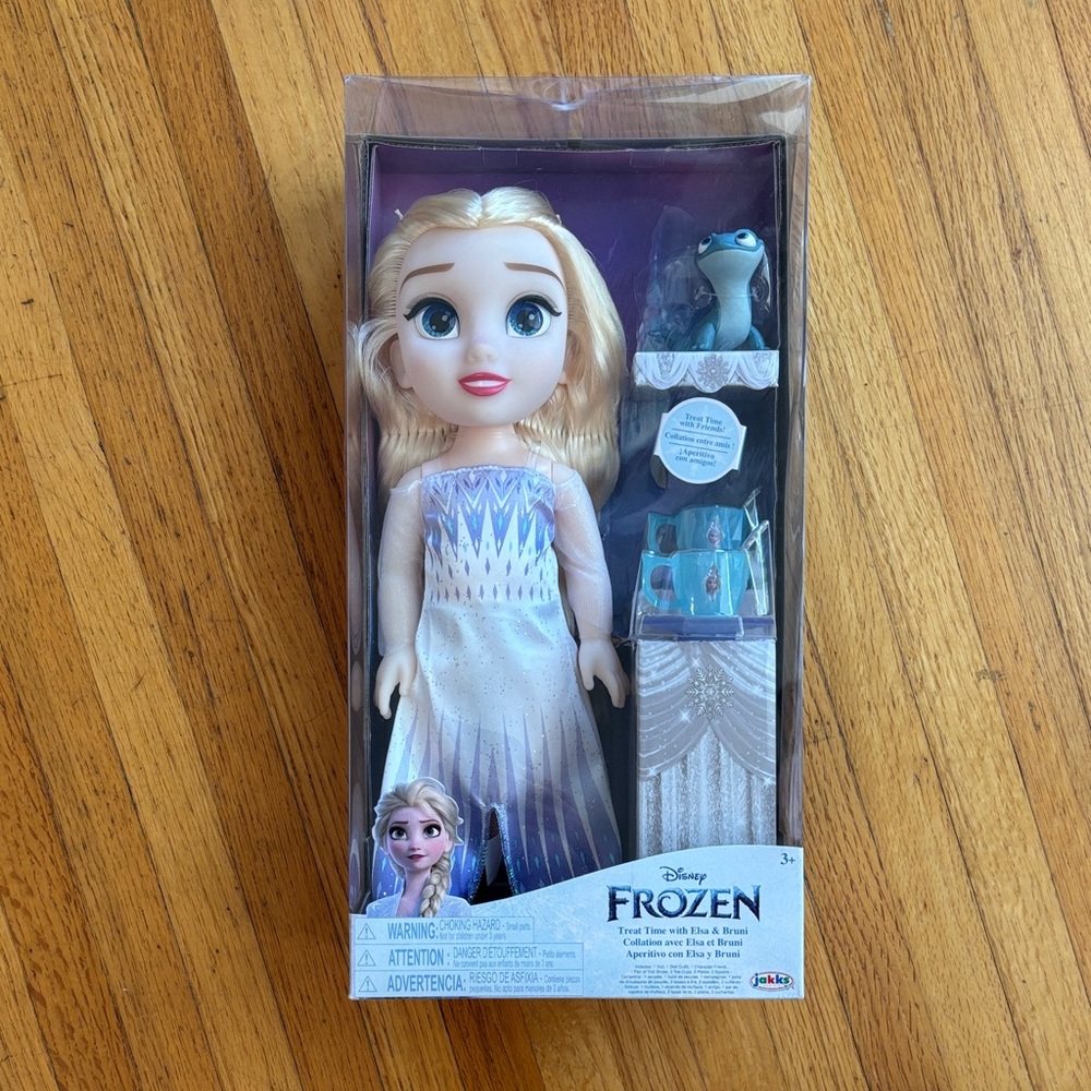 Disney Frozen 14” Elsa Doll with Blue and White Dress